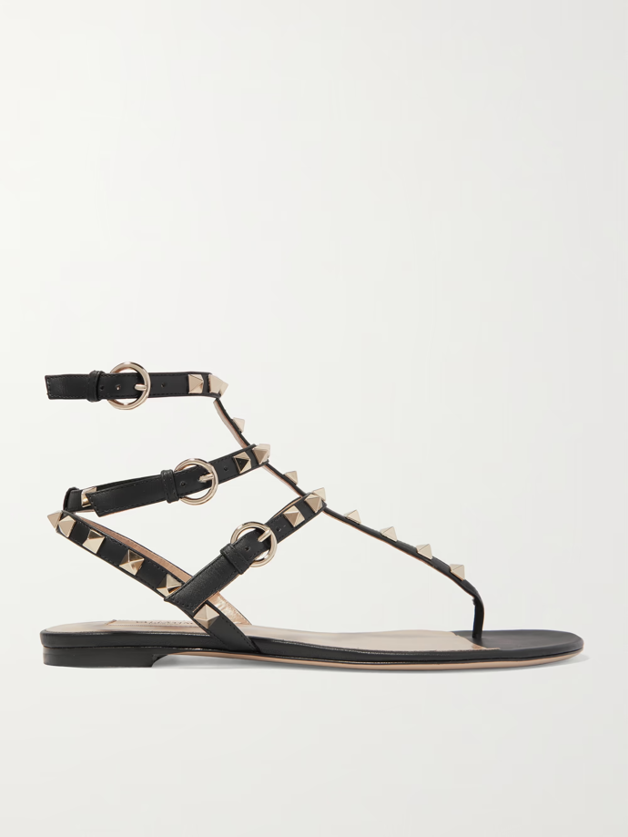 Kožené sandály Rockstud, VALENTINO GARAVANI, Net-a-porter, €790