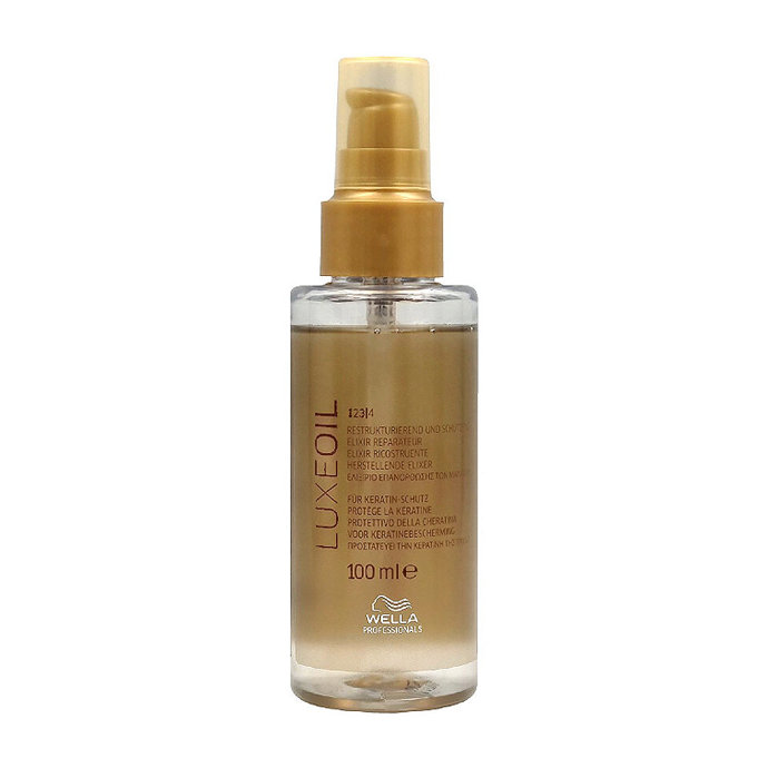 SP LuxeOil Reconstructive Oil Elixir, Wella Professionals, bezvavlasy.cz, 233 KčLuxusní elixír s arganovým, jojobovým a mandlovým olejem restrukturalizuje vlas zevnitř a posiluje keratin. Vlasy jsou na dotek až 10× jemnější a chráněné proti poškození. Výrazně podporuje lesk, hebkost a dlouhodobou hydrataci.