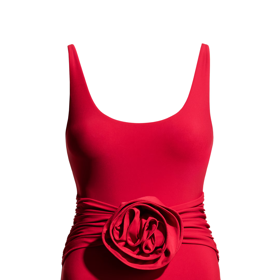 Jednodílné plavky s aplikací ve tvaru růže, Magda Butrym, H&M, 1 199 Kč