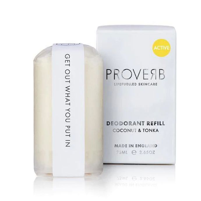 Přírodní deodorant, který si můžete přizpůsobit podle svých potřeb – od sportovní výdrže po extra jemnou péči. Ať už sáhnete po kterékoliv verzi, krásně voní a vydrží celý den i v náročnějším tempu. Vznikl ve spolupráci s profesionálními sportovci a v péči o pokožku je to znát. Tenhle voní jako kokos a tonka. Proverb Deodorant, Proverb, Elabela.cz, 485 Kč Přírodní deodorant, který si můžete přizpůsobit podle svých potřeb – od sportovní výdrže po extra jemnou péči. Ať už sáhnete po kterékoliv verzi, krásně voní a vydrží celý den i v náročnějším tempu. Vznikl ve spolupráci s profesionálními sportovci a v péči o pokožku je to znát. Tenhle voní jako kokos a tonka. Proverb Deodorant, Proverb, Elabela.cz, 485 Kč