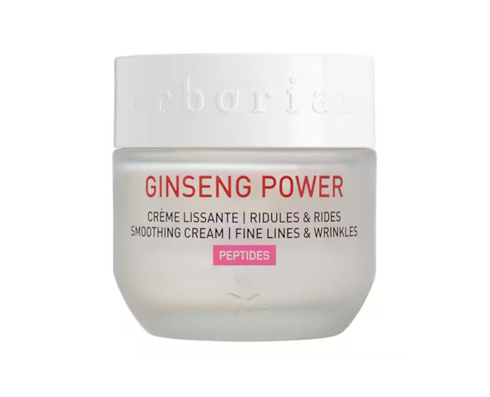 Vyhlazující krém s ženšenem, který je stejně účinný jako retinol, ale mnohem jemnější k pleti. Viditelně redukuje jemné linky během 3 minut a dlouhodobě zpevňuje pleť během 28 dnů. Má hedvábně hladkou texturu, která hydratuje, ale nezatěžuje.Ginseng Power, Erborian, Sephora.cz, 1450 Kč