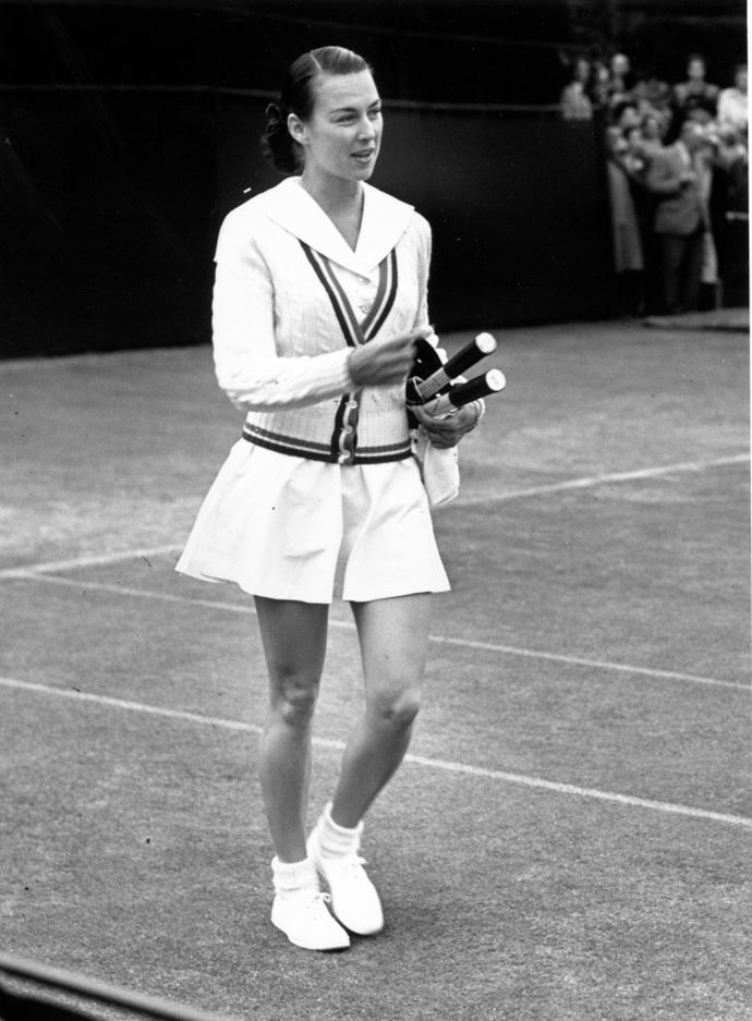 Gertrude 'Gussie' Moran, Wimbledon, 1950