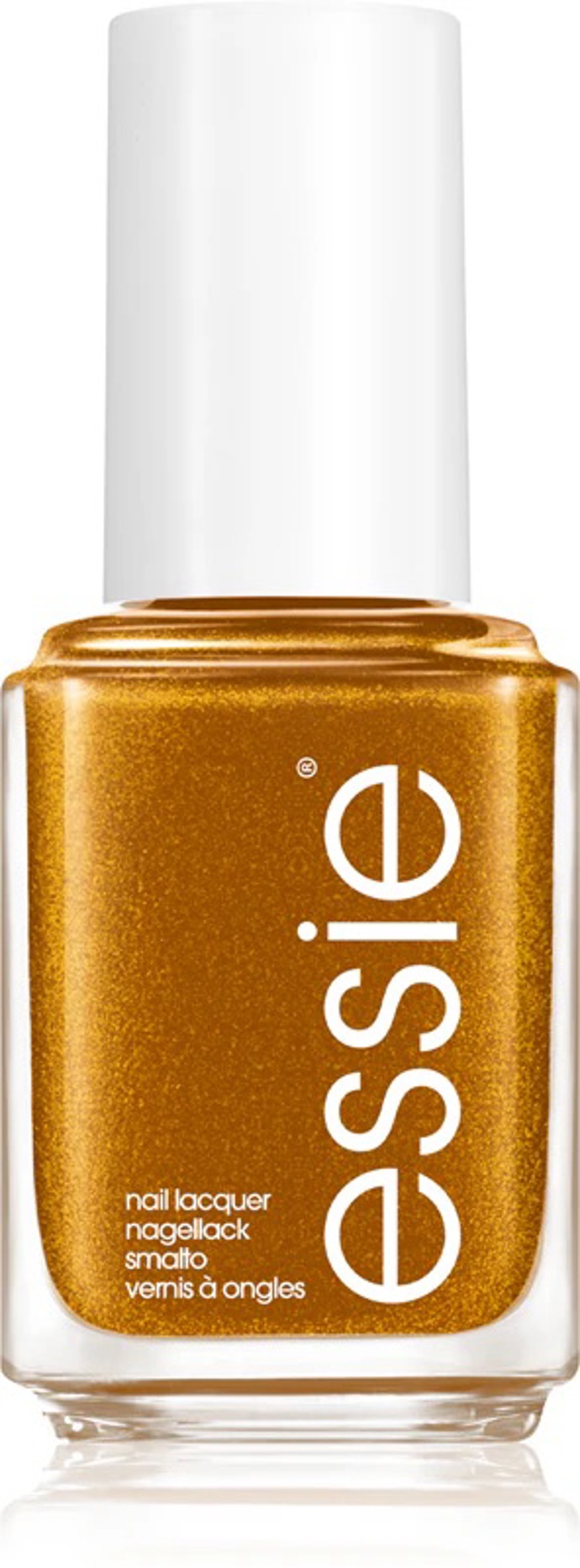 Třpytivě karamelový lak na nehty, Essie, Notino, 163 Kč