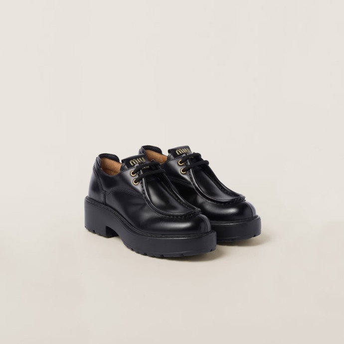  Leather lace-up shoes, Miu Miu, 980 eur