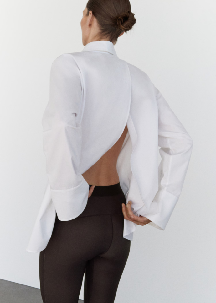 Košile oversize s překříženými zády, Mango, 1 999 Kč