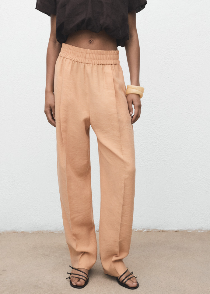 Oversized kalhoty s elastickým páskem, Mango, 1 299 Kč  