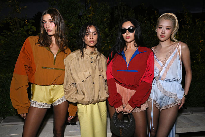 Saint Laurent, SS26Hailey Bieber, Zoe Kravitz, Charli XCX, Rosie Saint Laurent, SS26Hailey Bieber, Zoe Kravitz, Charli XCX, Rosie