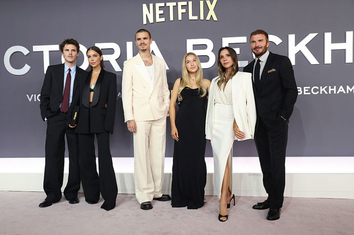 Victoria a David Beckham a rodina