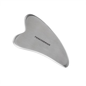 Tweezerman Stainless Steel Gua Sha – masážní nástroj na obličej z nerezové oceli Tweezerman Stainless Steel Gua Sha – masážní nástroj na obličej z nerezové oceli