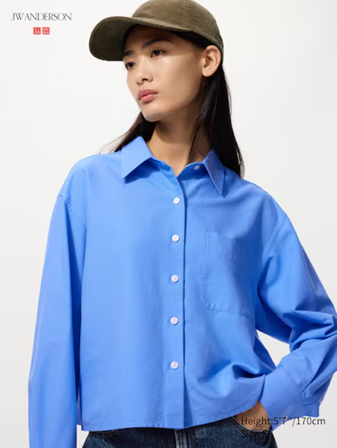 Modrá košile, Uniqlo, 40 Eur 