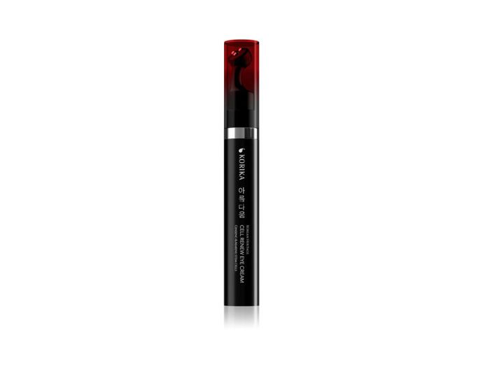 KORIKA Korean Heritage Ginseng & Marine Stem Cells Cell Renew Eye CreamOmlazující krém s červeným ženšenem, kmenovými buňkami a hydrolyzovaným kolagenem pro jasnější, pevnější oční okolí. Masážní roller ihned ochladí a pomůže s odulostí, textura je komfortní a hydratační bez pocitu tíhy. Ideální na ráno i večer.Korean Heritage Ginseng & Marine Stem Cells Cell Renew Eye Cream, KORIKA, Notino, 569 Kč