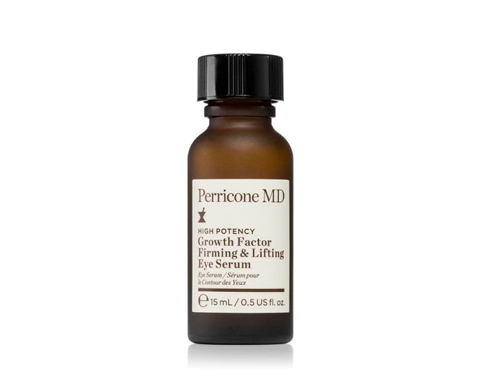 Perricone MD High Potency Growth Factor Eye SerumOční specialista s polyaminovým růstovým faktorem, DMAE a niacinamidem. Cílí na váčky, tmavé kruhy i drobné linky, přitom pod korektor nesjíždí. Lehké, hladké, s efektem „odpočinuté“ pleti kolem očí.High Potency Growth Factor Eye Serum, Perricone MD, Notino, 1 715 Kč / 15 ml