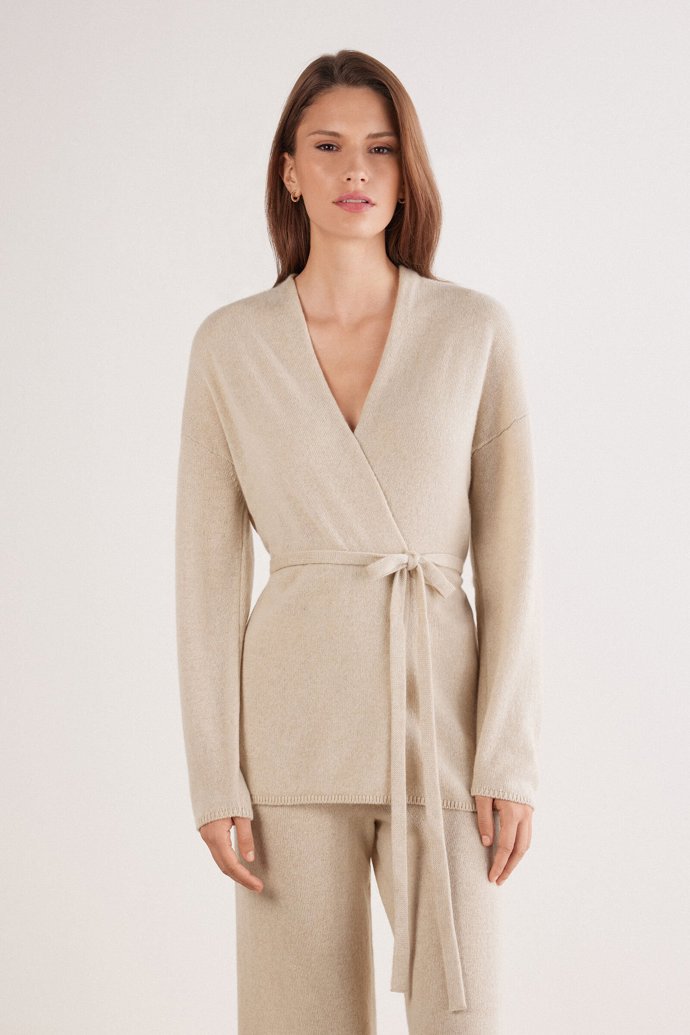 Zavazovací pískový kardigan, Intimissimi, 4 299 Kč
