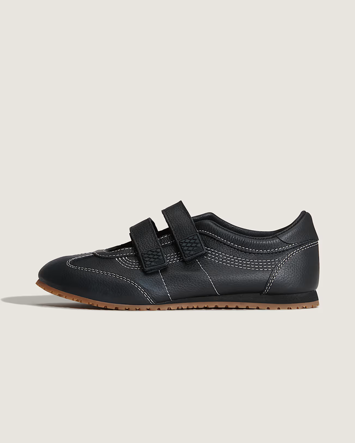 Černé kožené sportovní baleríny, Vans, 2 550 Kč