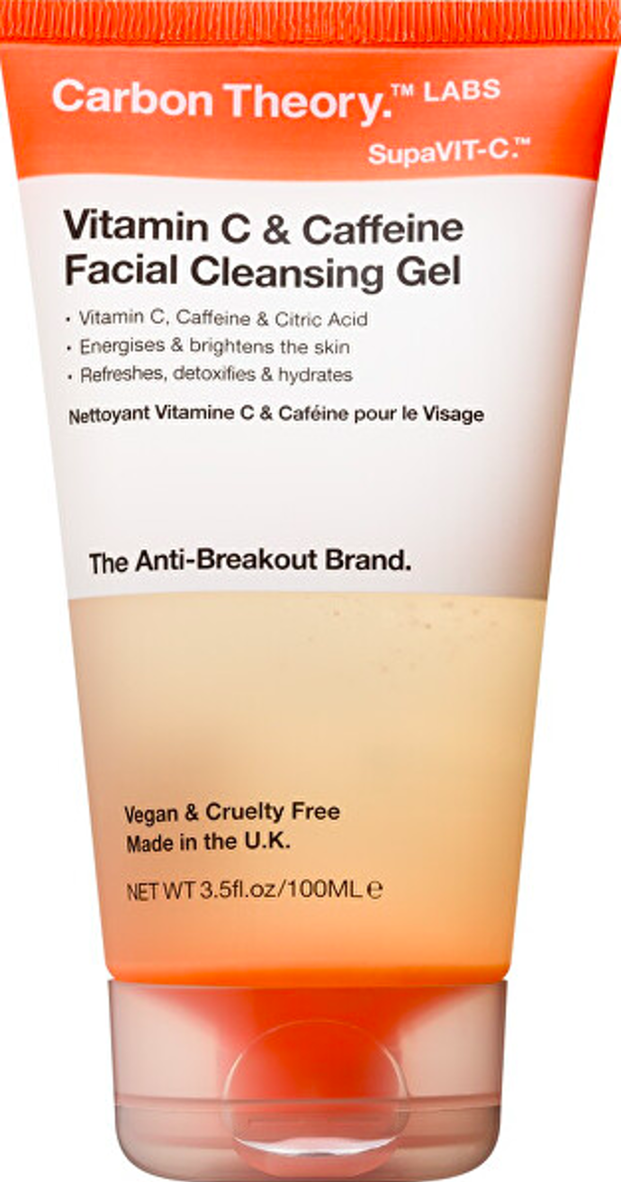  Čisticí pleťový gel Vitamin C & Caffeine, Carbon Theory, prodává Vivantis.cz, 179 Kč