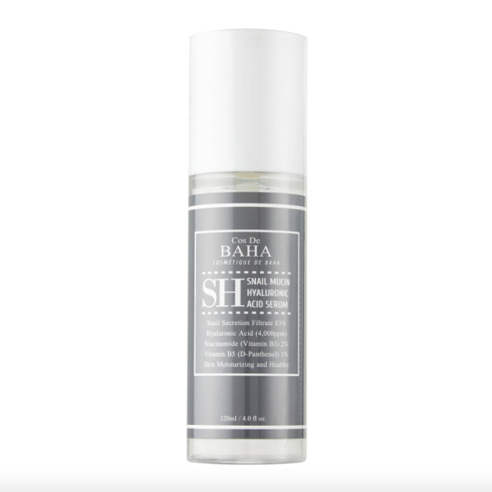  Hydratační sérum se šnečím slizem SH Snail Mucin Hyaluronic Acid Serum, Cos De BAHA, prodává Cosibella.cz, 370 Kč