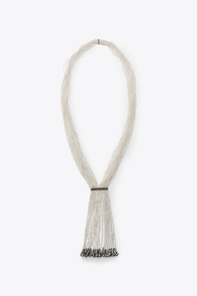 KOMBINOVANÝ NÁHRDELNÍK S KORÁLKY, Zara, 1 199 Kč