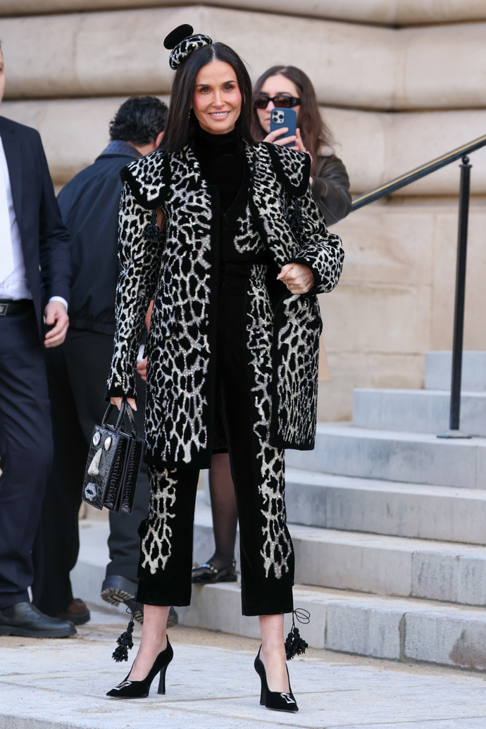 Demi Moore na Paris Fashion Week Haute Couture Spring/Summer 2026