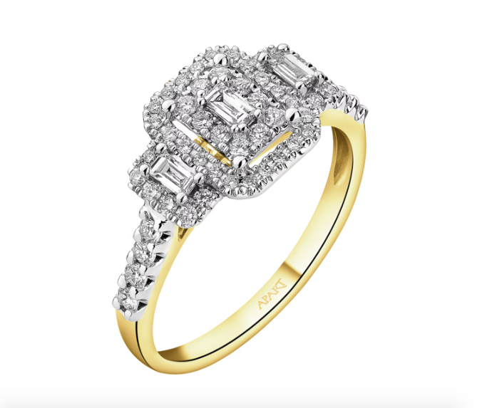  Zlatý prsten s diamanty - 0,50 ct, Apart, 43 690 Kč 