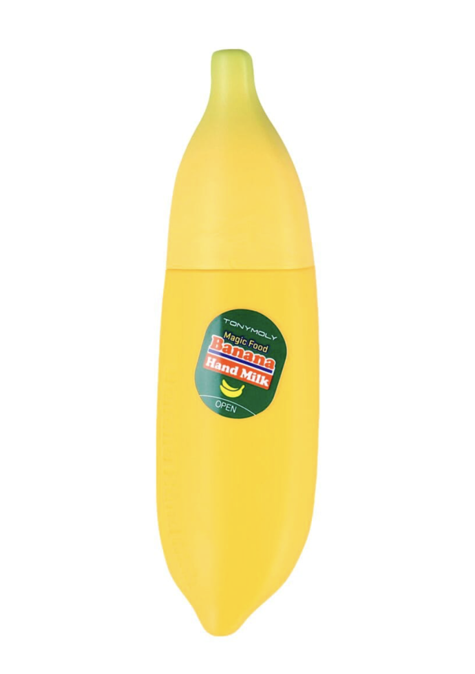  Krémové mléko na ruce Magic Food Banana Hand Milk, Tony Moly, prodává Ksisters, 258 Kč
