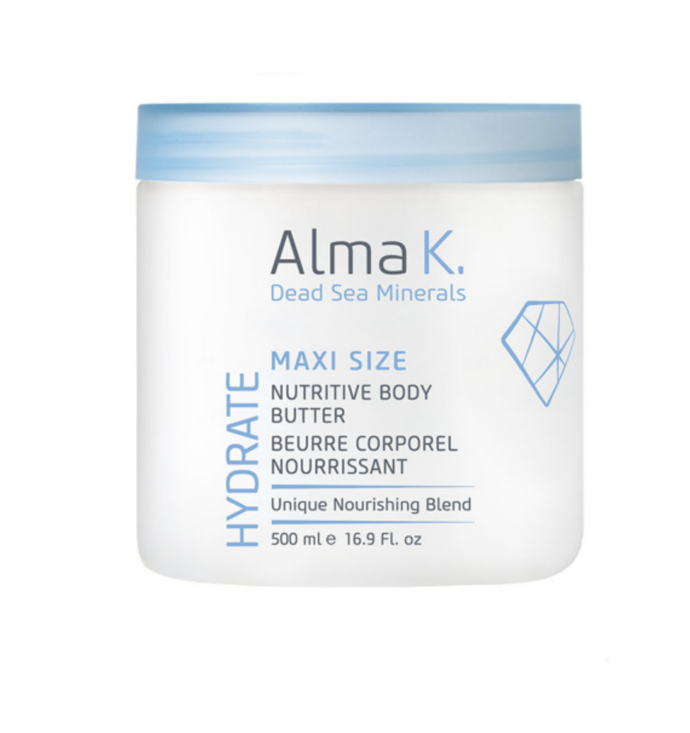  Vyživující tělové máslo Nutritive Body Butter Maxi, Alma K, prodává Fann, 880 Kč