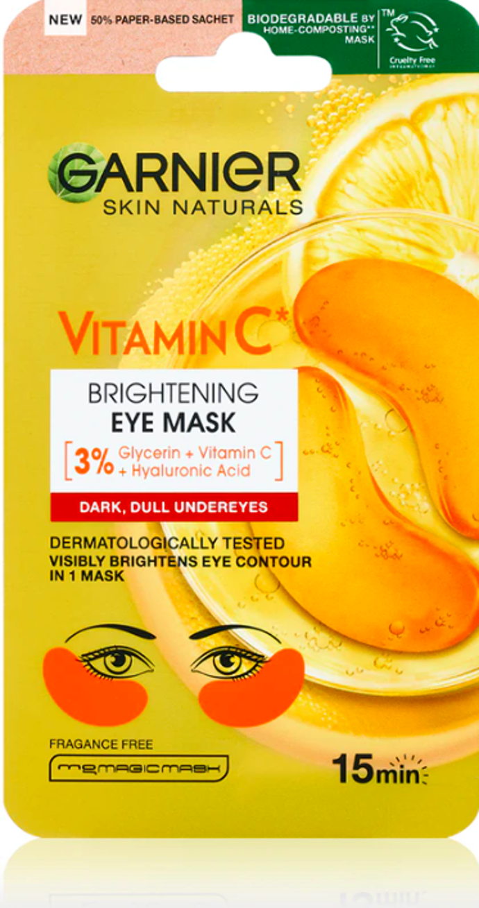  Brightening eye Mask Vitamin C, Garnier, 79 Kč 