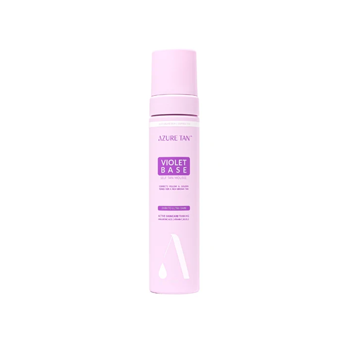  Samoopalovací pěna Violet Base, Azure Tan, prodává Hebe.com, 503 Kč