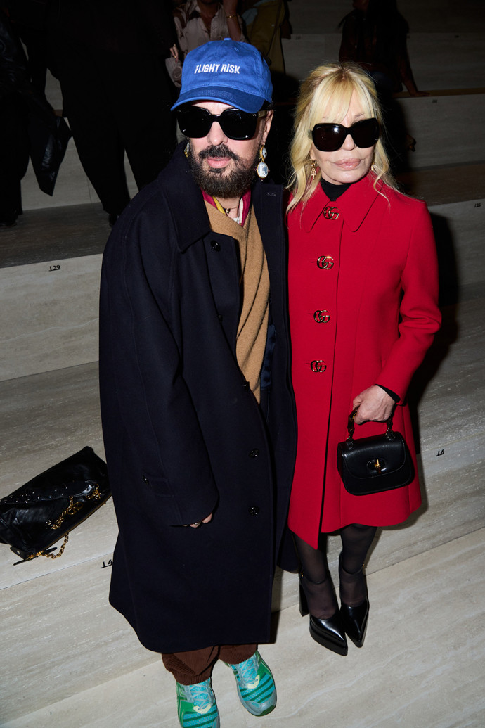  Alessandro Michele a Donatella Versace na přehlídce Gucci
