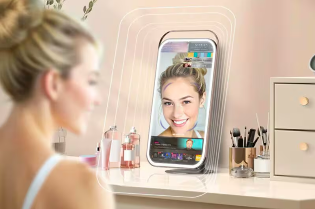 AI beauty mirror, Samsung AI beauty mirror, Samsung
