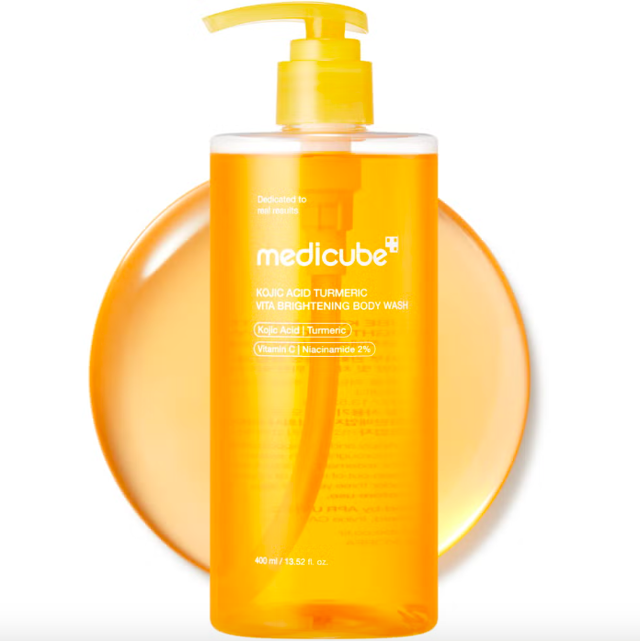 Kojic Acid Turmeric Brightening Body Wash, Medicube, prodává Ayzeze.cz, 1 299 Kč Kojic Acid Turmeric Brightening Body Wash, Medicube, prodává Ayzeze.cz, 1 299 Kč