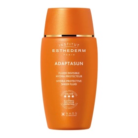 EvropaNováček v nabídce, Institut Esthederm Adaptasun Hydra-Protective Sheer Fluid SPF 50 (2 200 Kč, eshop-esthederm.cz), je ultralehký a průsvitný fluid s technologií Global Cellular Protection; hydratuje pleť a podle testů výrobce zlepší hydrataci pleti už po hodině o 45 % EvropaNováček v nabídce, Institut Esthederm Adaptasun Hydra-Protective Sheer Fluid SPF 50 (2 200 Kč, eshop-esthederm.cz), je ultralehký a průsvitný fluid s technologií Global Cellular Protection; hydratuje pleť a podle testů výrobce zlepší hydrataci pleti už po hodině o 45 %