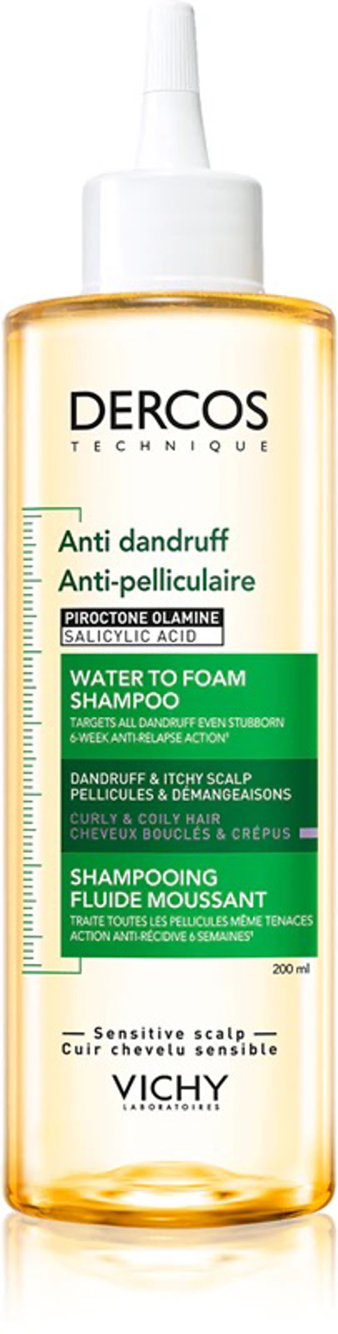 Vichy Dercos Water to Foam Shampoo, 200 ml, 583 Kč, prodává Notino.