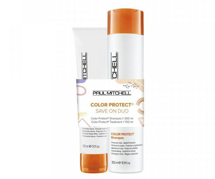 Paul Mitchell Color Protect Save On Duo (šampon 300 ml + kúra 150 ml), 1 079 Kč, prodává Svět kadeřnictví.