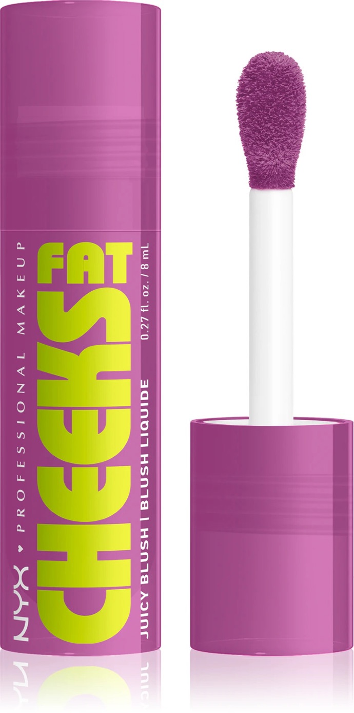 NYX Professional Makeup Fat Cheeks Juicy Blush, odstín 08 Blueberry Burst, 8 ml, 280 Kč, prodává Notino.