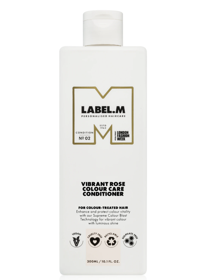 label.m Vibrant Rose Colour Care Conditioner, 300 ml, 670 Kč, prodává my-labelm.cz.