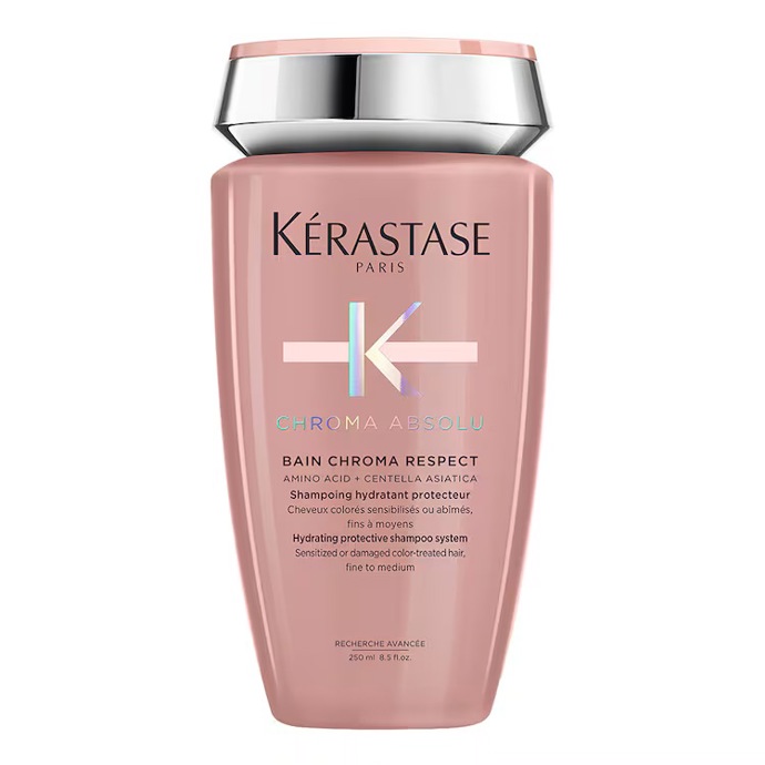 Kérastase Chroma Absolu Bain Chroma Respect, bohatě vyživující ochranný šampon, 250 ml, 750 Kč, prodává Sephora.