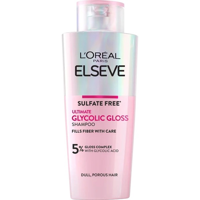 L'Oréal Paris Elseve Ultimate Glycolic Gloss Shampoo, 200 ml, 199 Kč, prodává Hebe.