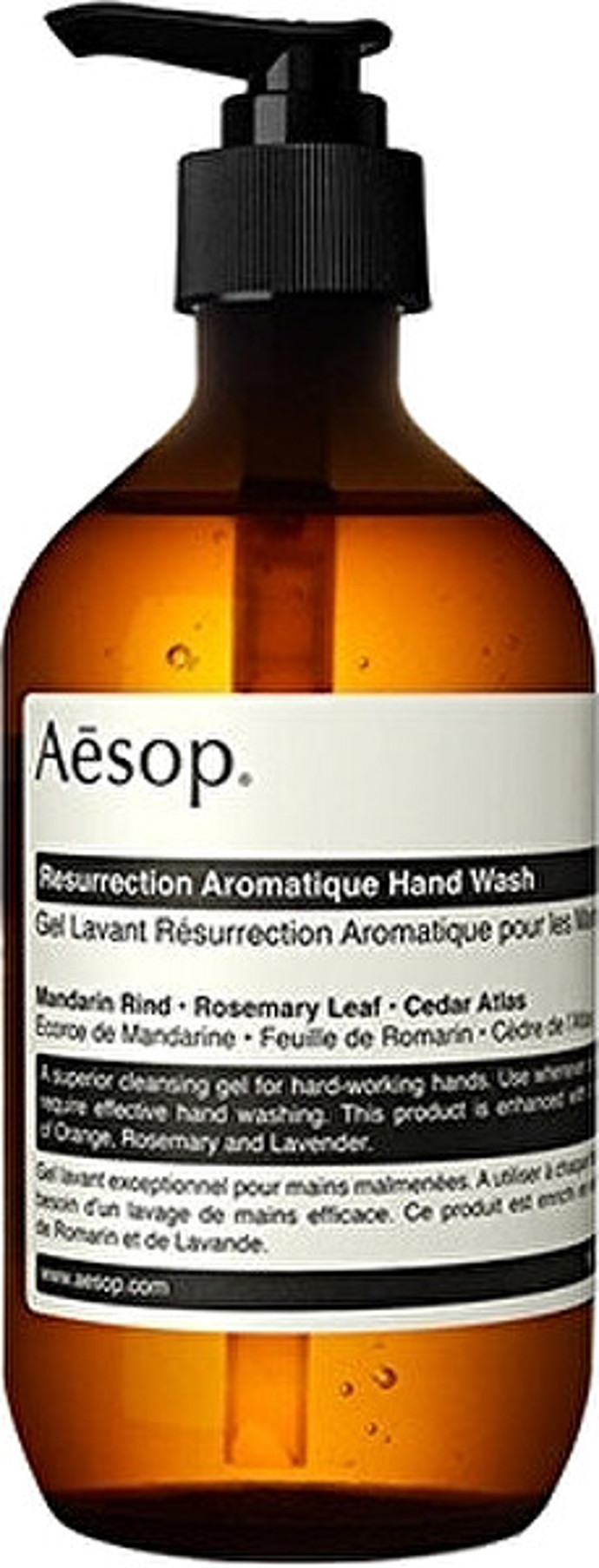 Aesop Resurrection Aromatique Hand Wash, 500 ml, 1 066 Kč, prodává Vivantis.cz.