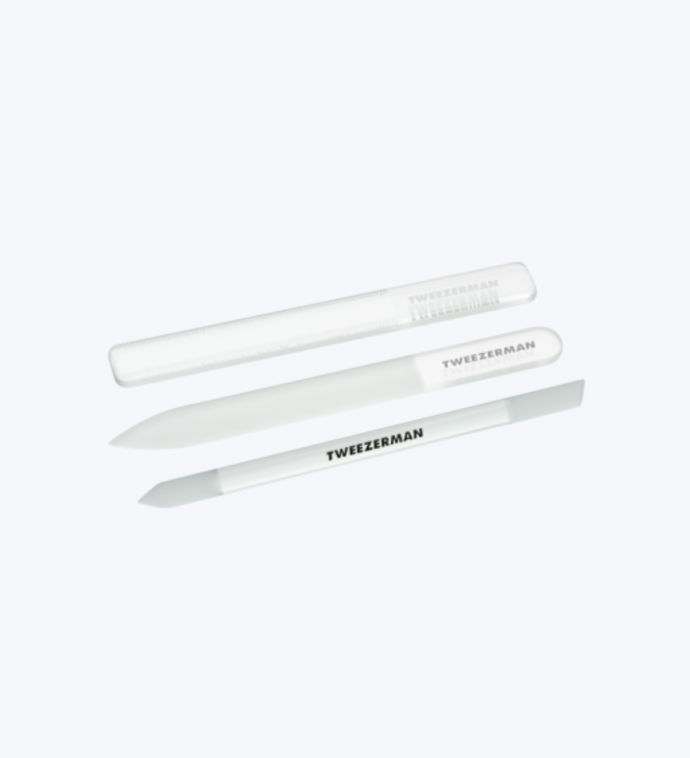 Tweezerman Glass Manicure Set, sada na manikúru ze skleněných nástrojů, 649 Kč, prodává Profimed.