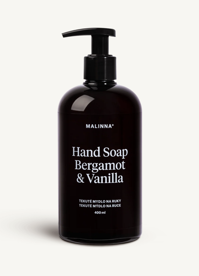 Malinna Hand Soap Bergamot & Vanilla, 400 ml, 445 Kč, prodává Malinna.com.