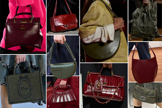 Burgundy & Khaki1. Balenciaga, 2. Chanel, 3. Bottega Veneta, 4. Emporio Armani, 5. Dior, 6. Patou, 7. Jil Sander, 8. Lacoste, 9. Dolce&Gabbana, 10. Fendi Burgundy & Khaki1. Balenciaga, 2. Chanel, 3. Bottega Veneta, 4. Emporio Armani, 5. Dior, 6. Patou, 7. Jil Sander, 8. Lacoste, 9. Dolce&Gabbana, 10. Fendi