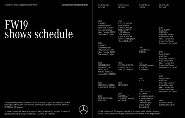 Mercedes-Benz Prague Fashion Week startuje! Na co se nejvíce těšíme? Mercedes-Benz Prague Fashion Week startuje! Na co se nejvíce těšíme?