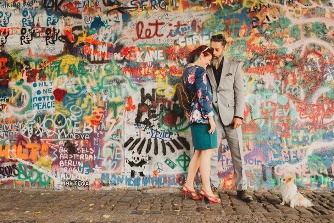 Sonja se Stefanem si jednoho dne během pražského pobytu vstali v půl sedmé, aby pořídili co nejkrásnější snímky a vyhnuli se turistům.