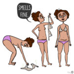 1. Nosí stejnou podprsenku týden a víc, aniž by ji vypraly.