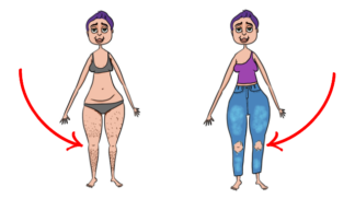 Holíme se jen tam, kde to je vidět. Vždyť je to praktické! A šetří to čas...