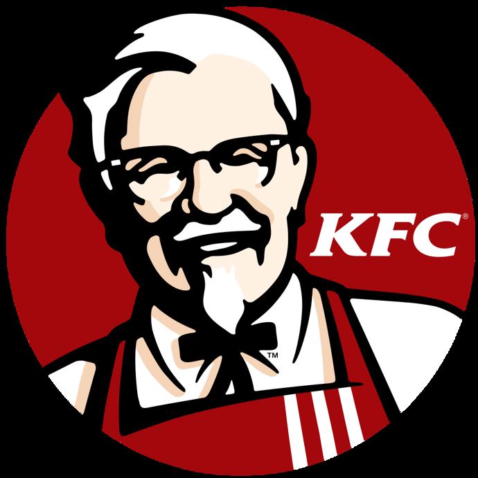 Colonel Sanders na logu společnosti.