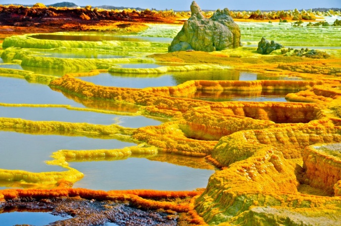 13. Sopka Dallol (Etiopie).