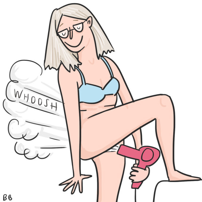 9. Fénují se dlouho a… všude. Zima je zima!