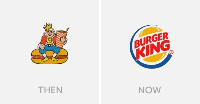 3. Burger King (dříve a nyní).