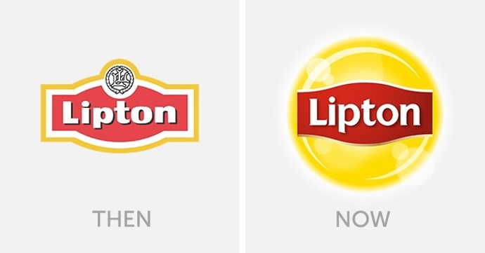 8. Lipton (dříve a nyní).